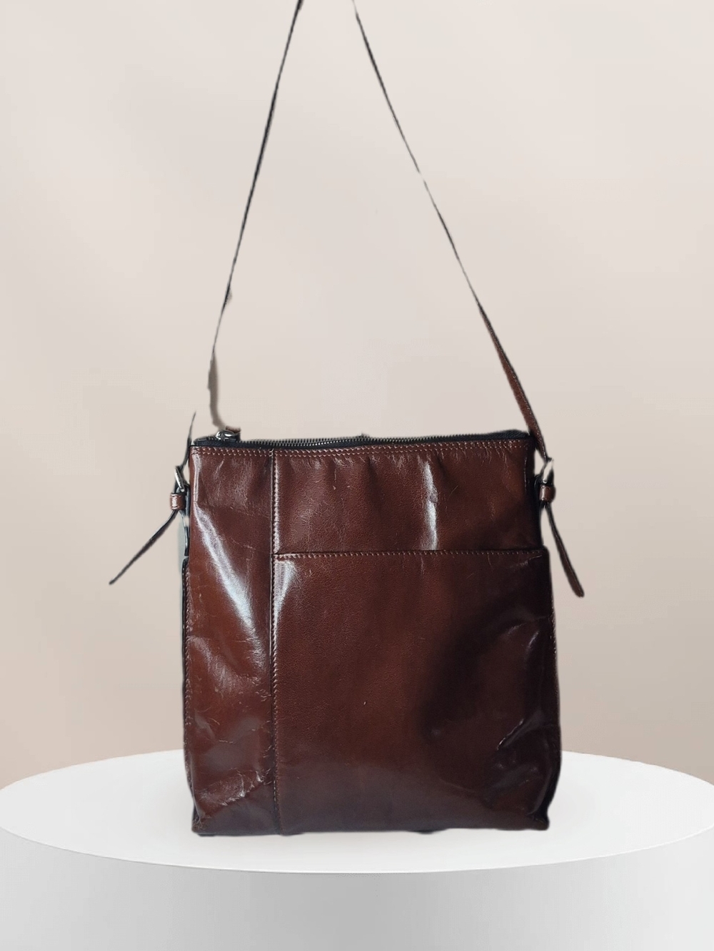 HOBO Brown Leather Crossbody Bag